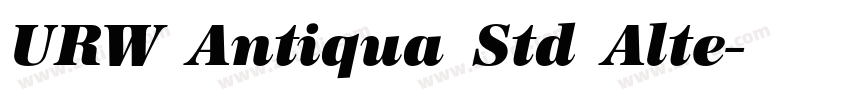 URW Antiqua Std Alte字体转换 URW Antiqua Std Alte字体转换